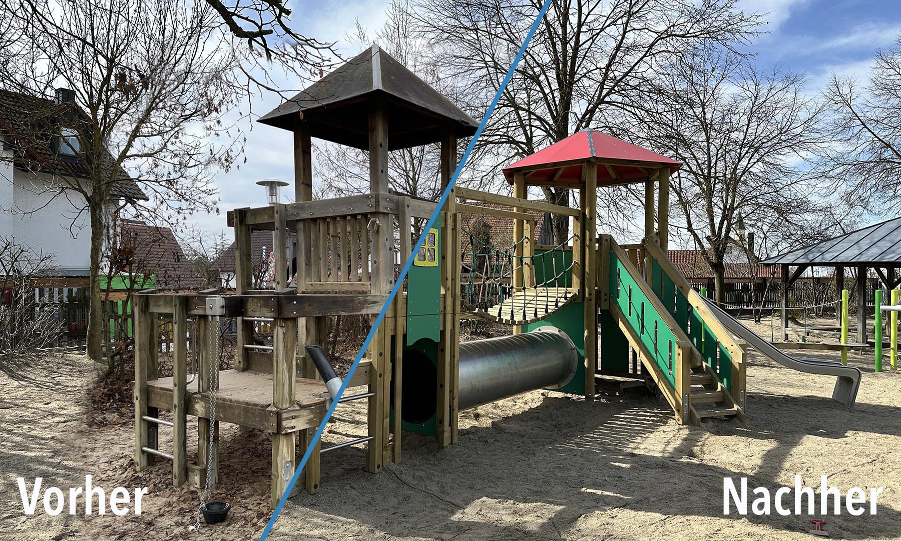 Spielplatzgeraete Maier-Ersatzholzbau-Kiga Abensberg 4302226-akt1